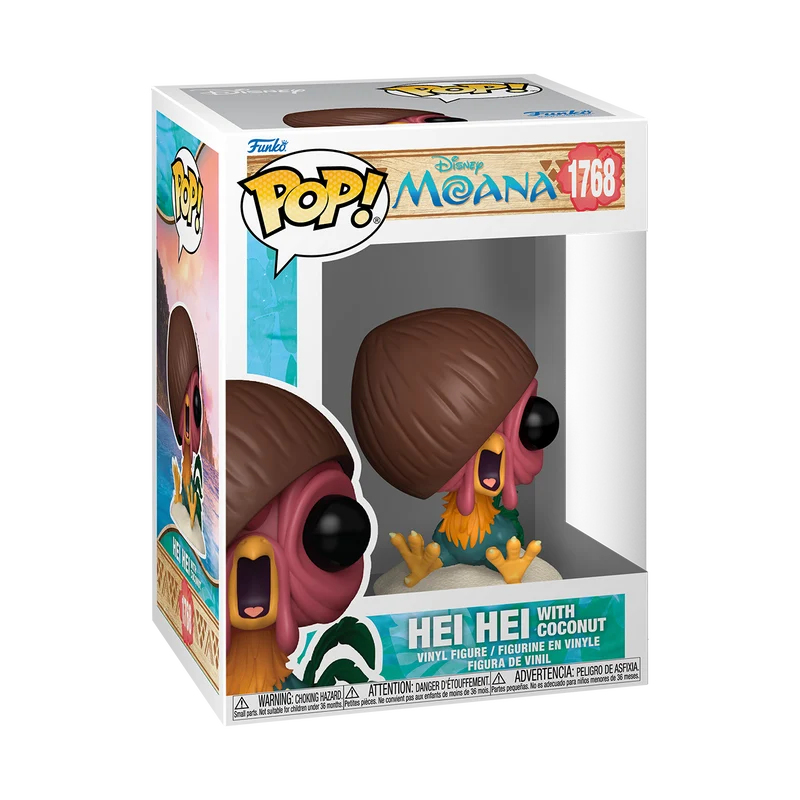 MOANA/VAIANA - POP Disney N° 1768 - Hei Hei avec noix de coco
