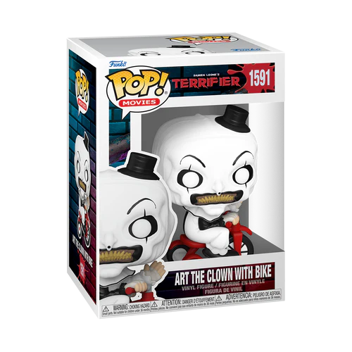 TERRIFIER - POP Movies N° 1591 - Art the Clown avec Vélo