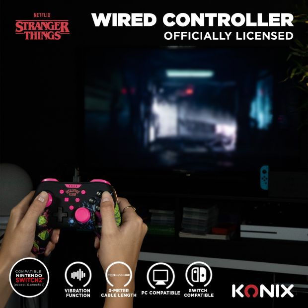 Hellfire Manette filaire noire pour nintendo switch