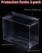 Protection Funko Pop 2-Pack – Boîte de Protection Transparente Renforcée 0,5 mm