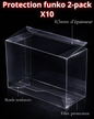 Protection Funko Pop 2-Pack – Boîte de Protection Transparente Renforcée 0,5 mm X10