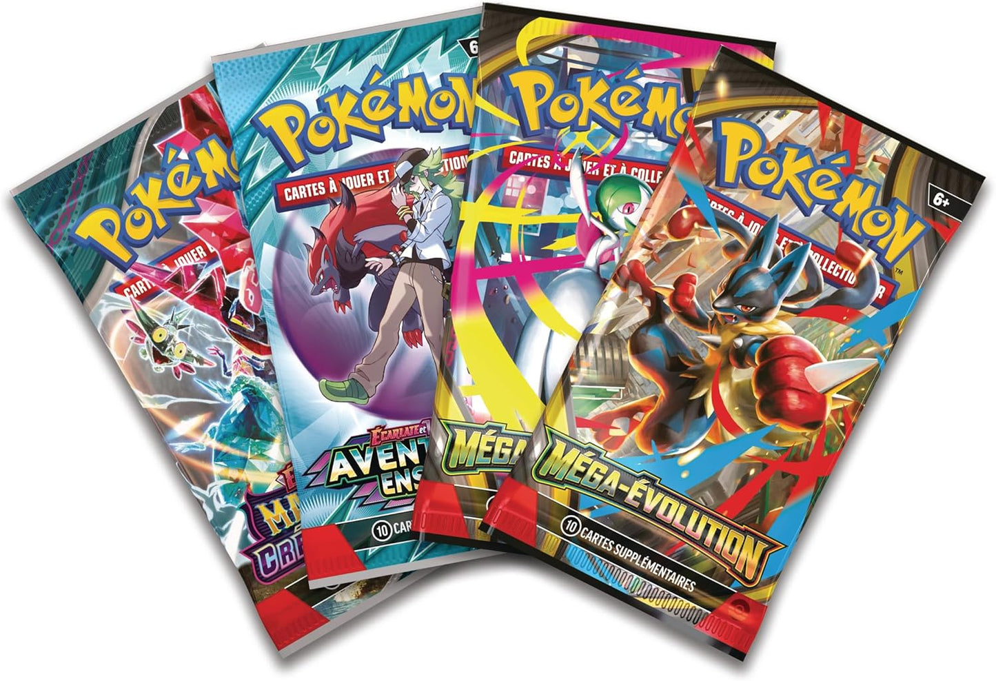 Pokémon : Coffret Méga-Kangourex-ex (1 Carte Promo Brillante, 1 Carte Promo Grand Format lenticulaire et 4 boosters) du JCC Pokémon