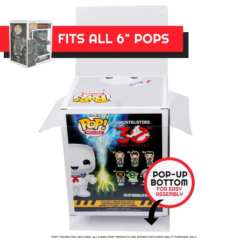 EVORETRO - Premium Funko Pop Plastic Protector for 15cm 10-Pack