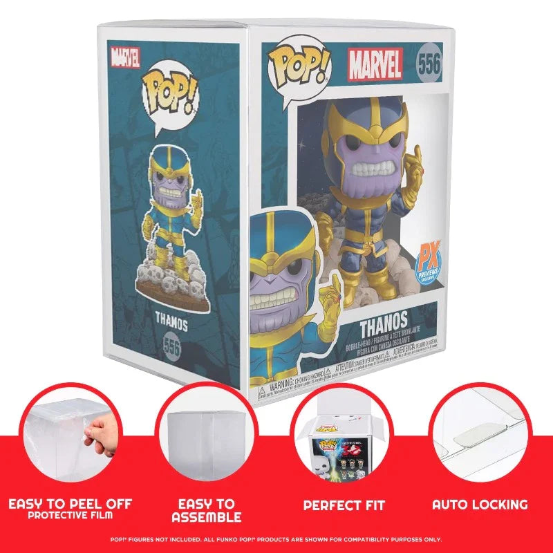 EVORETRO - Premium Funko Pop Plastic Protector for 15cm