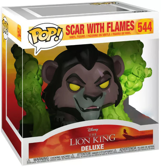 LE ROI LION - POP Deluxe N° 544 - Scar avec flammes avec chase