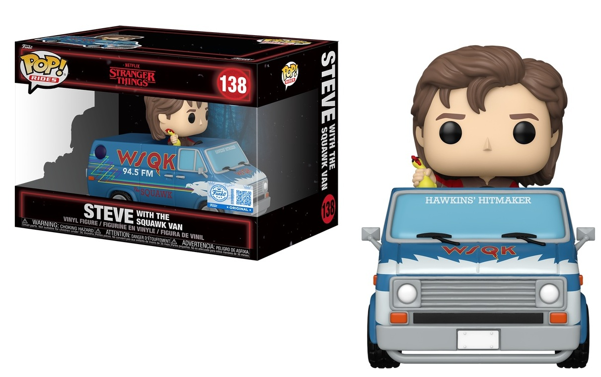 STRANGER  THINGS S5 -  POP Ride DLX  N° 138 - Steve  with Squawk  van