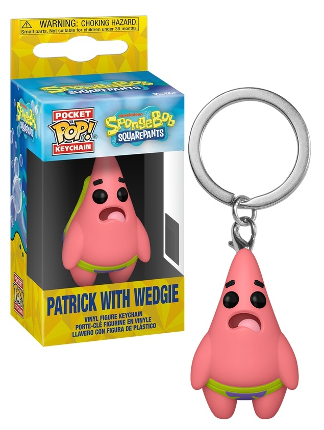 BOB  L'EPONGE -  Pocket Pop  Keychains -  Patrick avec  Wedgie