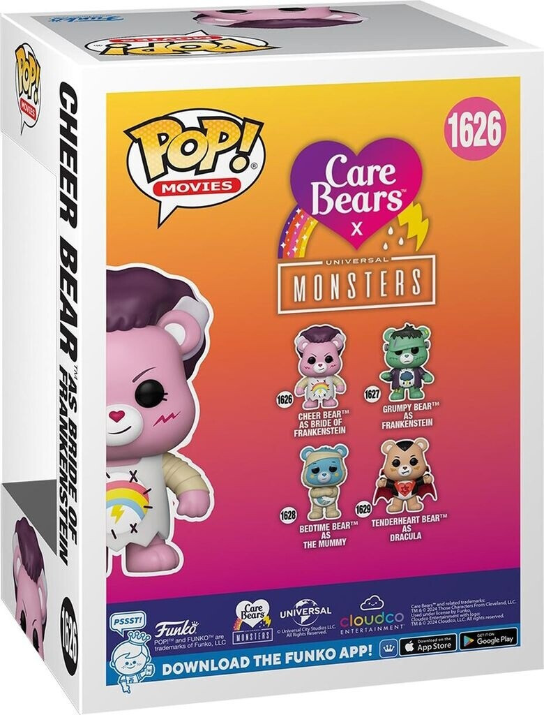 Pop Bisounours x Universal Monsters – Cheer Bear as Bride of Frankenstein #1626