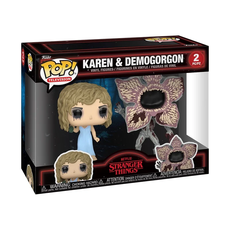 STRANGER THINGS - POP TV - 2 Pack Karen & Demorgogon