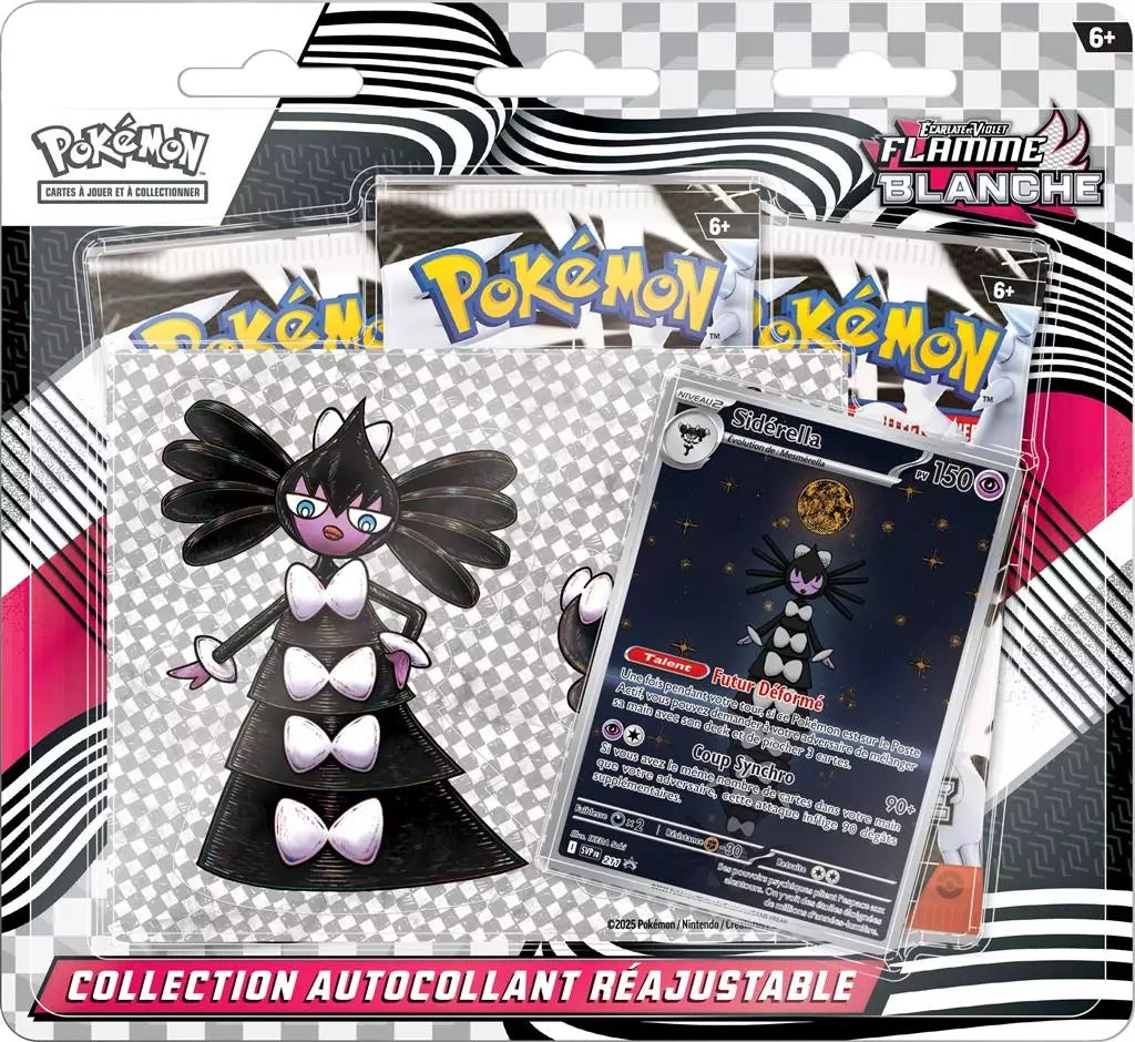 Pokemon EV10.5 : Foudre Noire & Flamme Blanche - Tripack Sticker Flamme Blanche FR